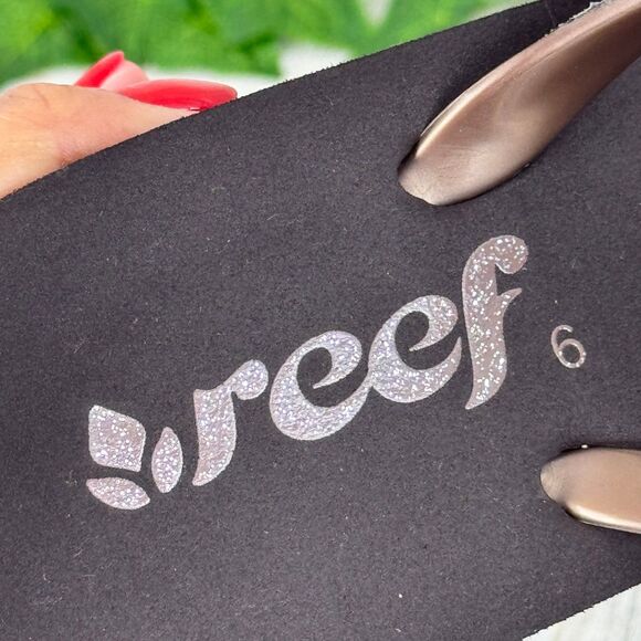 Reef Women's Mid Mist brown Sandal size 6 - Picture 7 of 8